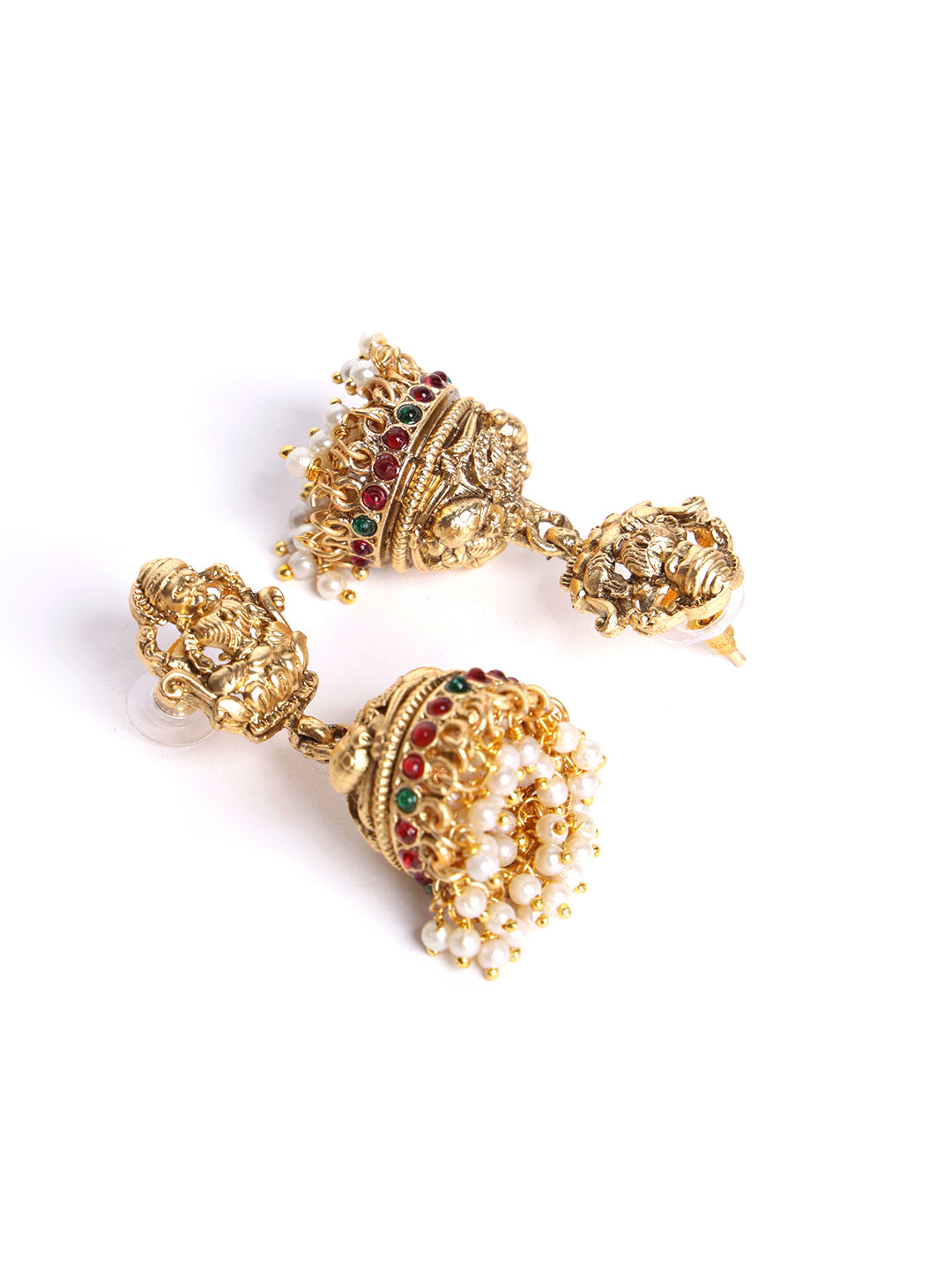 Gold-Plated Stones Studded Jewellery Set