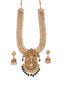 Gold-Plated Stone Studded & Beaded Jewellery Set