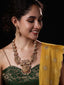 Gold-Plated Stone-Studded & Beaded Jewellery Set