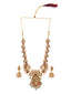 Gold-Plated Stone-Studded & Beaded Jewellery Set