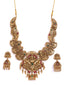 Gold-Plated Stone-Studded Temple Jewellery Set