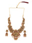 Gold-Plated Stone-Studded Temple Jewellery Set