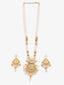 Gold-Plated Stone Studded & Beaded Jewellery Set