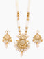 Gold-Plated Stone Studded & Beaded Jewellery Set