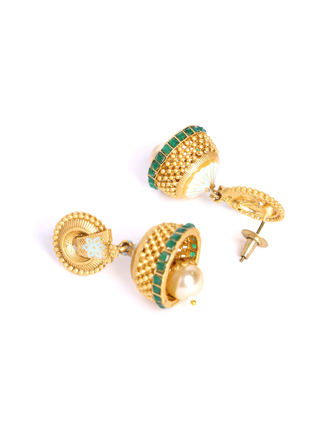 Gold-Plated Stone-Studded Jewellery Set