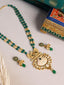 Gold-Plated Stone Studded & Beaded Jewellery Set