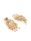 Gold-Plated Stone-Studded & Beaded Jewellery Set