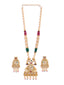 Gold-Plated Stone-Studded & Beaded Jewellery Set