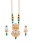 Gold-Plated Stone studded and beaded Jewellery Set