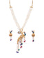 Gold Plated Stones Studded & Beaded Jewellery Set