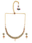 Gold Plated Cubic Zirconia Studded Jewellery Set