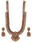 Gold Plated Kundan Studded & Beaded Embellished Antique Jewellery Set