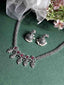 Silver-Plated Stone-Studded & Beaded Jewellery Set