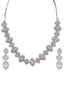 Silver-Plated Solitaire Studded Jewellery Set