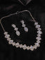 Silver-Plated Solitaire Studded Jewellery Set