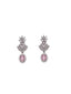 Silver-Plated Solitaire Stones Studded Jewellery Set