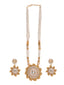 Gold Plated CZ-Studded & Beaded Jewellery Set