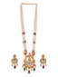 Gold-Plated CZ Studded & Beaded Jewellery Set