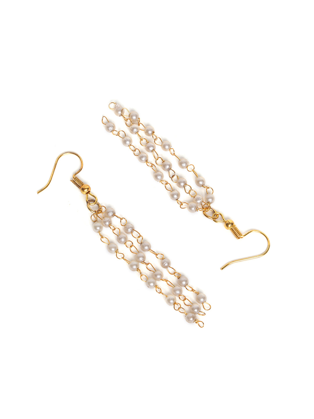 Gold Plated Pearls Beaded Jewellery Set