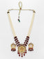 Gold-Plated Kundan Stone-Studded & Beaded Jewellery Set