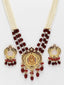 Gold-Plated Kundan Stone-Studded & Beaded Jewellery Set