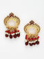 Gold-Plated Kundan Stone-Studded & Beaded Jewellery Set