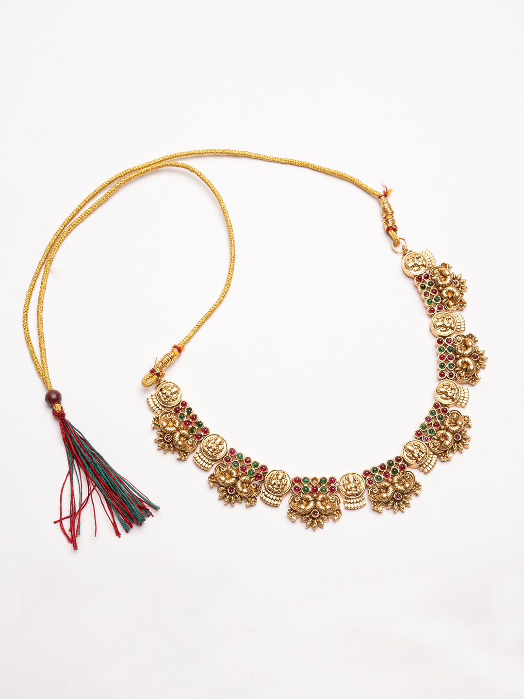 Gold-Plated Stones-Studded Jewellery Set