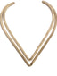 Gold-Plated V-Shaped Necklace