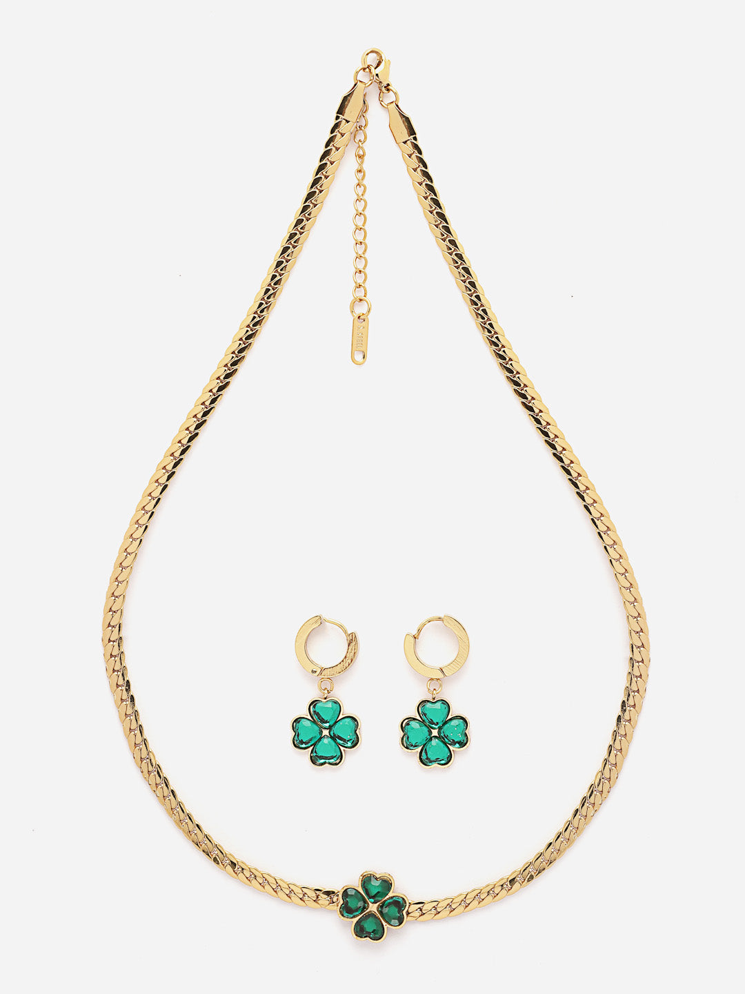 Gold-Plated Red Layered Necklace