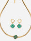 18KT Gold Plated Artificial Stones Studded Tarnish-Free Necklace Set