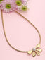 18KT Gold Plated Floral Shaped Tarnish-Free Waterproof Necklace