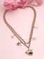 18KT Gold Plated Stone Studded Tarnish-Free Waterproof Necklace