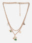 18KT Gold Plated Stone Studded Tarnish-Free Waterproof Necklace