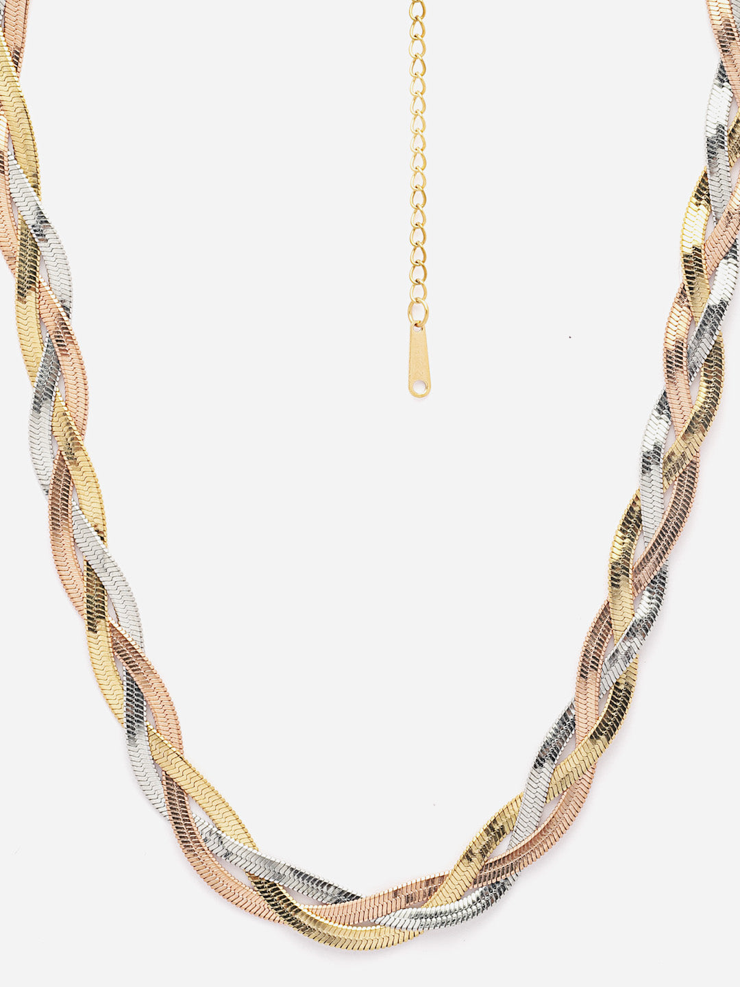 18KT Gold Plated Stone Studded Tarnish-Free Waterproof Necklace