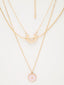 Gold & Pink Gold-Plated Layered Chain