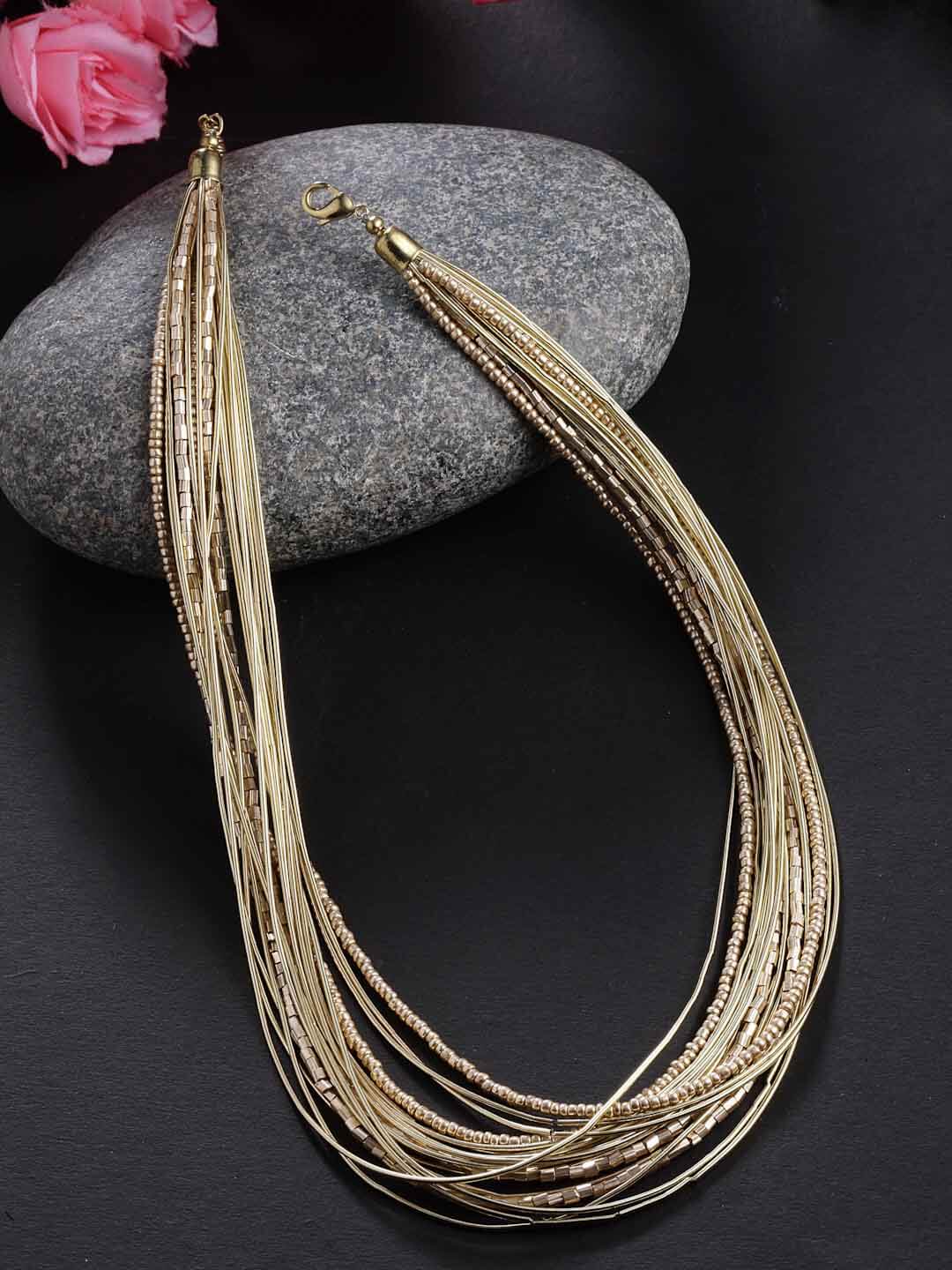 Women Gold-Plated Layered Necklace