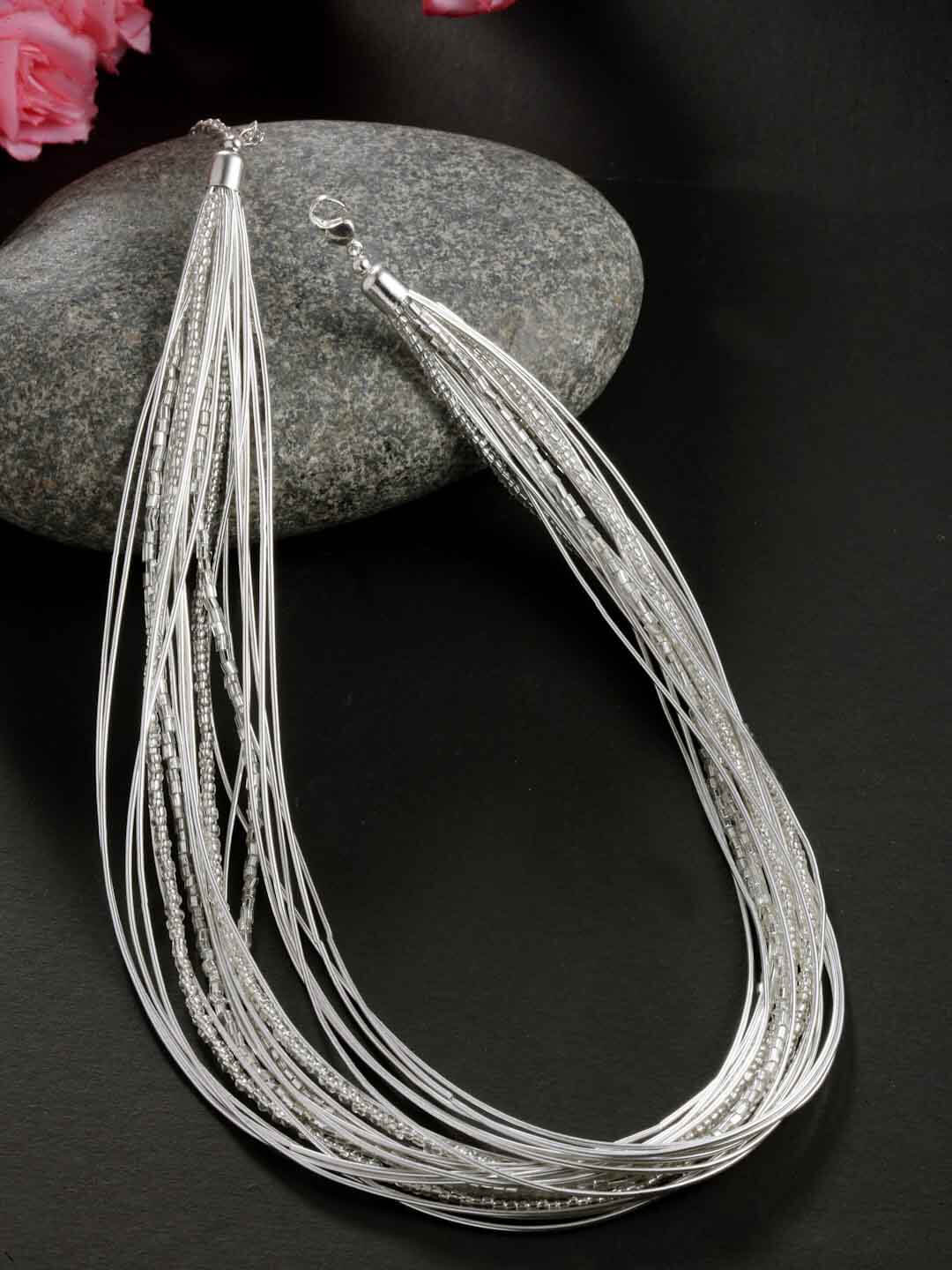 Women Silver-Plated Layered Necklace