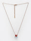 Gold-Toned & Red Brass Gold-Plated Handcrafted Necklace