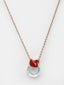 Gold-Toned & Red Brass Gold-Plated Handcrafted Necklace