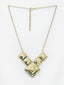 Gold-Toned Square Shaped Necklace