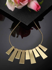 Gold-Plated Contemporary Handcrafted Necklace