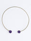 PANASH Gold Plated Gemstone Stone Studded Circular Necklace