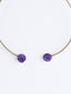 PANASH Gold Plated Gemstone Stone Studded Circular Necklace