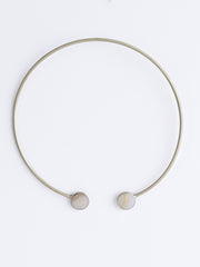 Gold-Plated Mother of Pearl Necklace