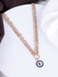 Gold-Plated Evil Eye Layered Necklace and Chain