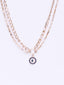 Gold-Plated Evil Eye Layered Necklace and Chain