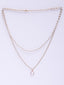 Gold-Plated Pearl Layered Necklace