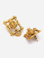 Gold-Plated CZ-Studded Ganesh Shaped Pendant With Chain