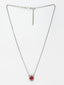 Women Silver-Plated Cubic Zirconia-Studded Pendant with Link Chain