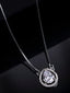 Women Silver-Plated & CZ-Studded Pendant With Chain